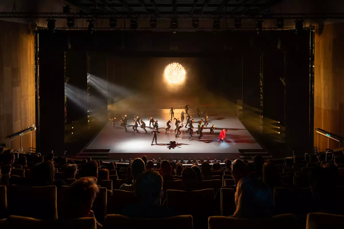 Photo of the audience watching Free Your Mind in the Hall