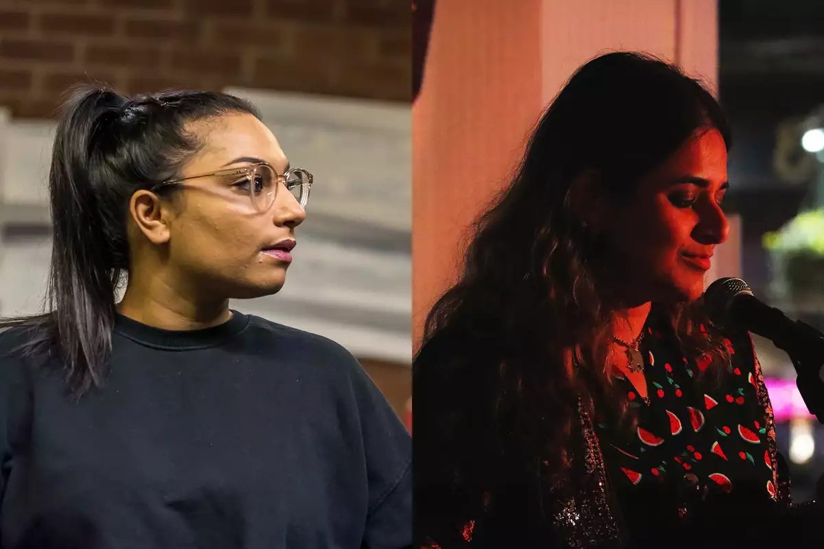 Composite image of Gitika Buttoo (left) and afshan d’souza-lodhi (right)