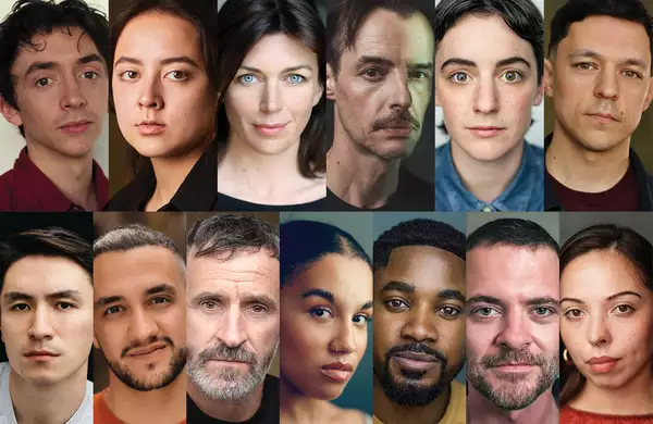 Composite image of the Hamlet cast headshots