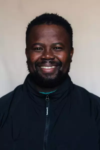 Katlego Kaygee Letsholonyane in a black fleece