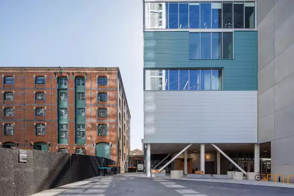 View of the tower at Aviva Studios